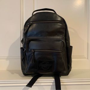 Rawlings Medium Leather Backpack - Black